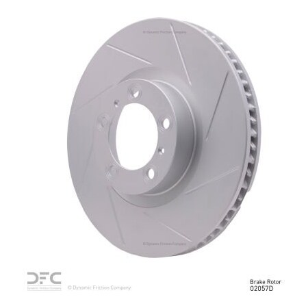 Dynamic Friction Co Disc Brake Rotor - Slotted - 610-02057D